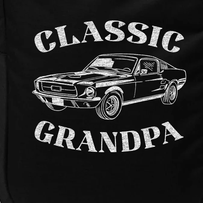 Funny Grandpa Classic Car Graphic Impact Tech Backpack