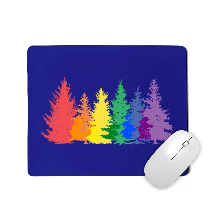 Funny Gay Christmas Tree Rainbow Lgbt Pride Meaningful Gift Mousepad