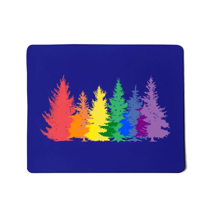 Funny Gay Christmas Tree Rainbow Lgbt Pride Meaningful Gift Mousepad