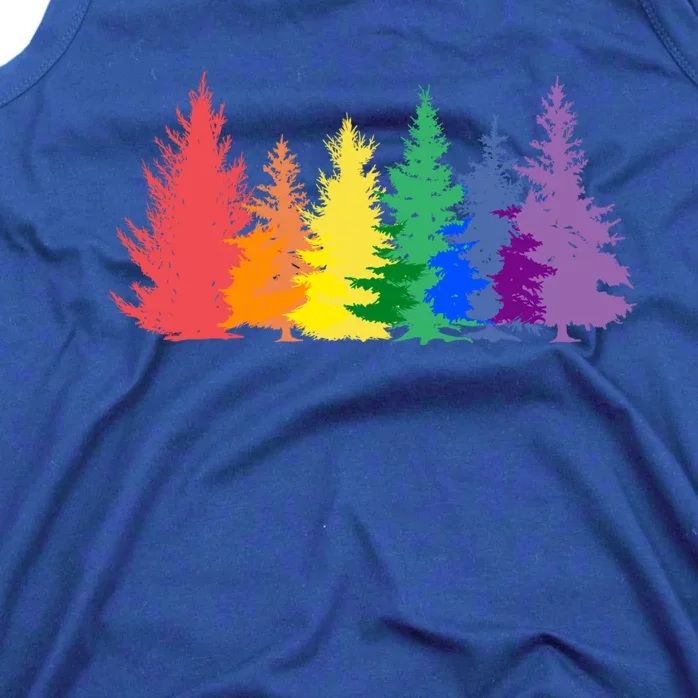 Funny Gay Christmas Tree Rainbow Lgbt Pride Meaningful Gift Tank Top