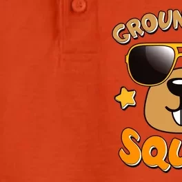 Funny Groundhog Day Squad Dry Zone Grid Performance Polo