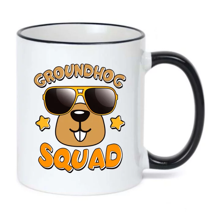 Funny Groundhog Day Squad Black Color Changing Mug