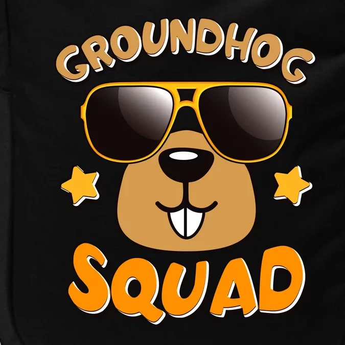 Funny Groundhog Day Squad Impact Tech Backpack