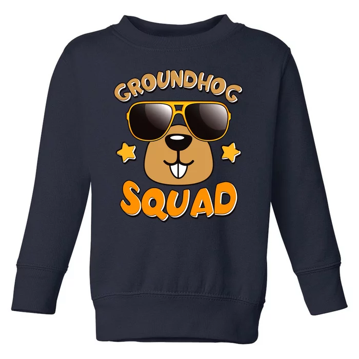 Funny Groundhog Day Squad Toddler Sweatshirt