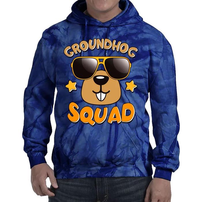 Funny Groundhog Day Squad Tie Dye Hoodie