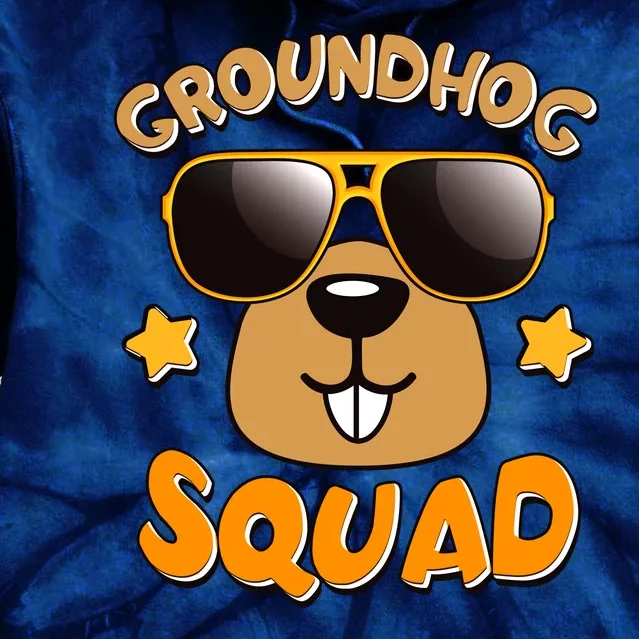 Funny Groundhog Day Squad Tie Dye Hoodie