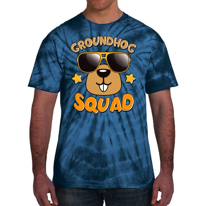 Funny Groundhog Day Squad Tie-Dye T-Shirt