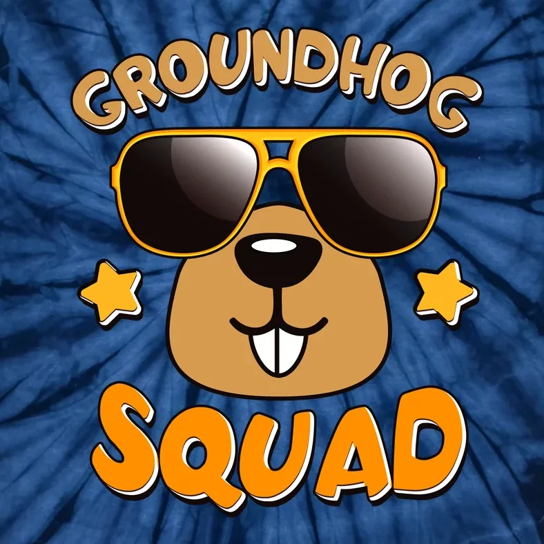 Funny Groundhog Day Squad Tie-Dye T-Shirt