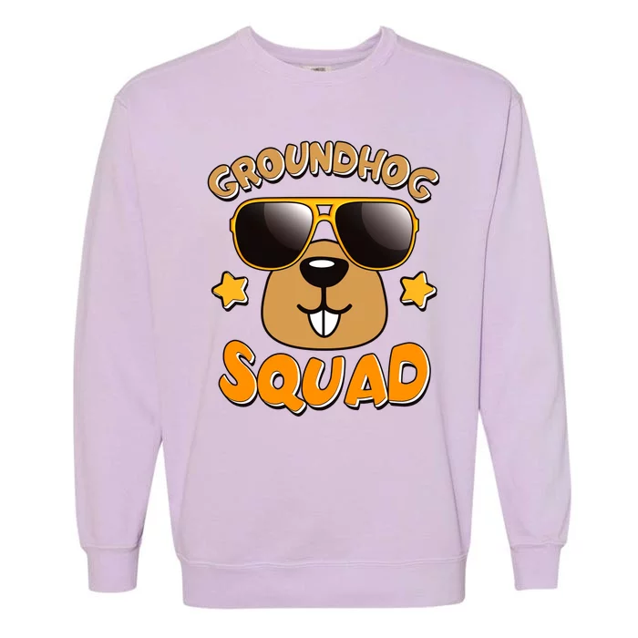 Funny Groundhog Day Squad Garment-Dyed Sweatshirt