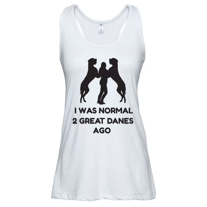 Funny Great Dane Shirts Woman I Was Normal 2 Great Danes Ago Ladies Essential Flowy Tank