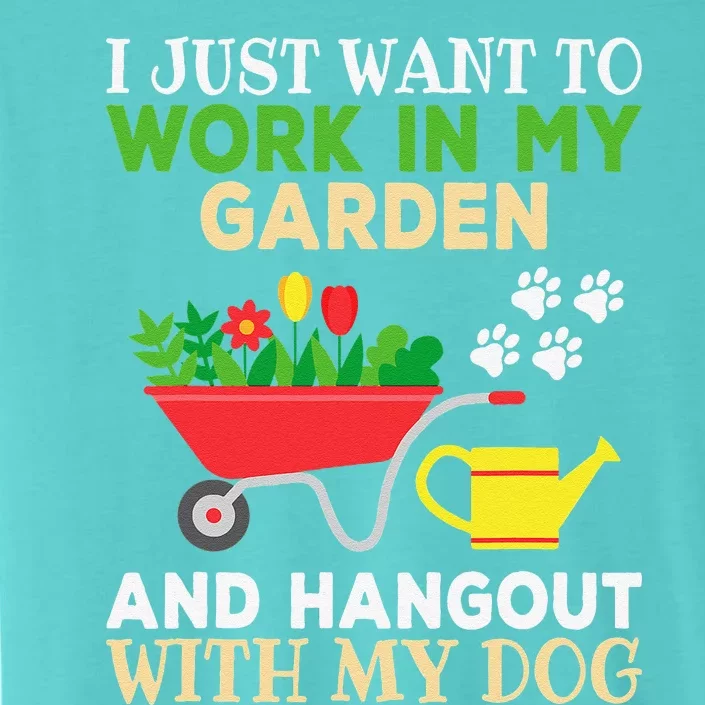 Funny Gardening Dog Lover Gardener Garden Plants ChromaSoft Performance T-Shirt