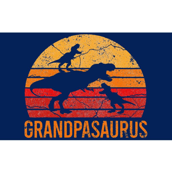 Funny Grandpa Dinosaur Daddy Gift 2 Two Grandpasaurus Bumper Sticker