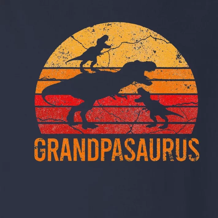 Funny Grandpa Dinosaur Daddy Gift 2 Two Grandpasaurus Toddler Long Sleeve Shirt