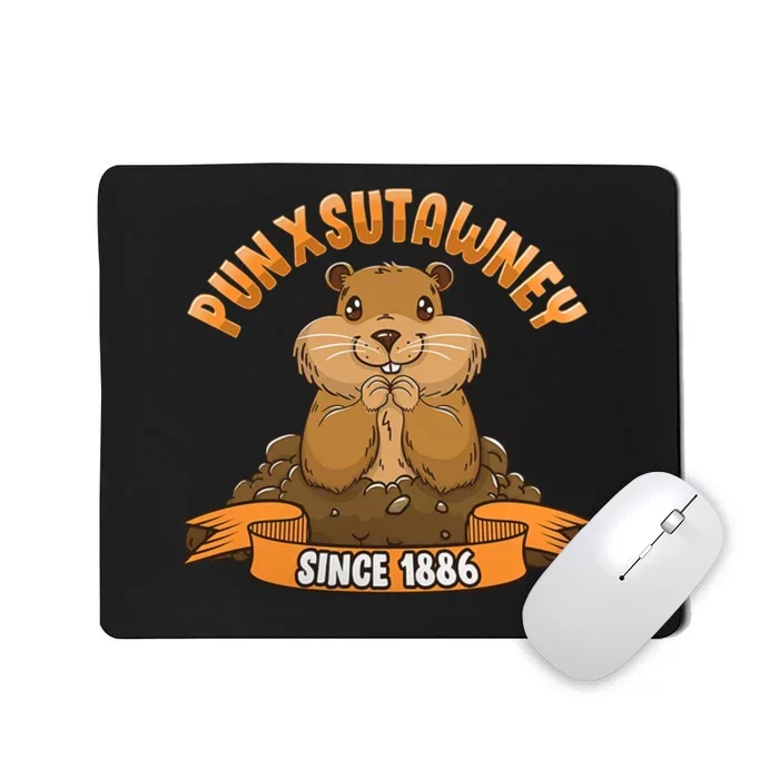 Funny Groundhog Day Phil Cute Ground Hog Punxsutawney Mousepad