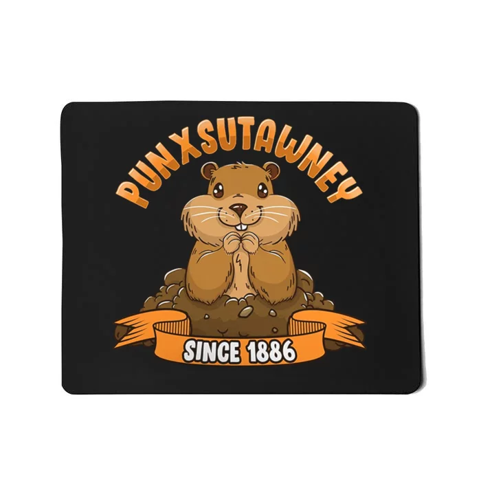 Funny Groundhog Day Phil Cute Ground Hog Punxsutawney Mousepad