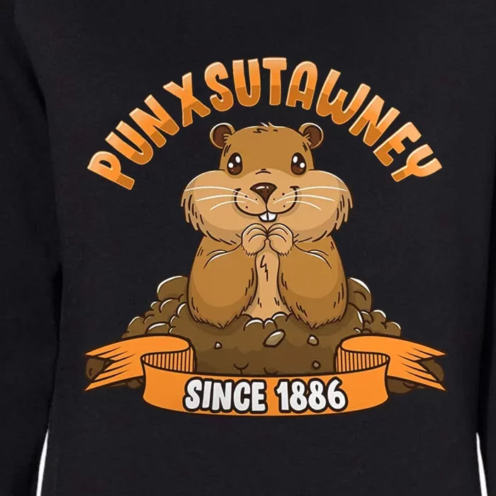 Funny Groundhog Day Phil Cute Ground Hog Punxsutawney Womens California Wash Sweatshirt