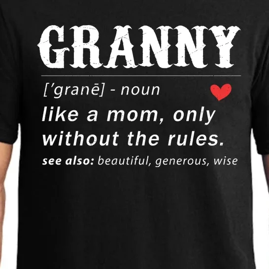 Funny Granny Defination Pajama Set