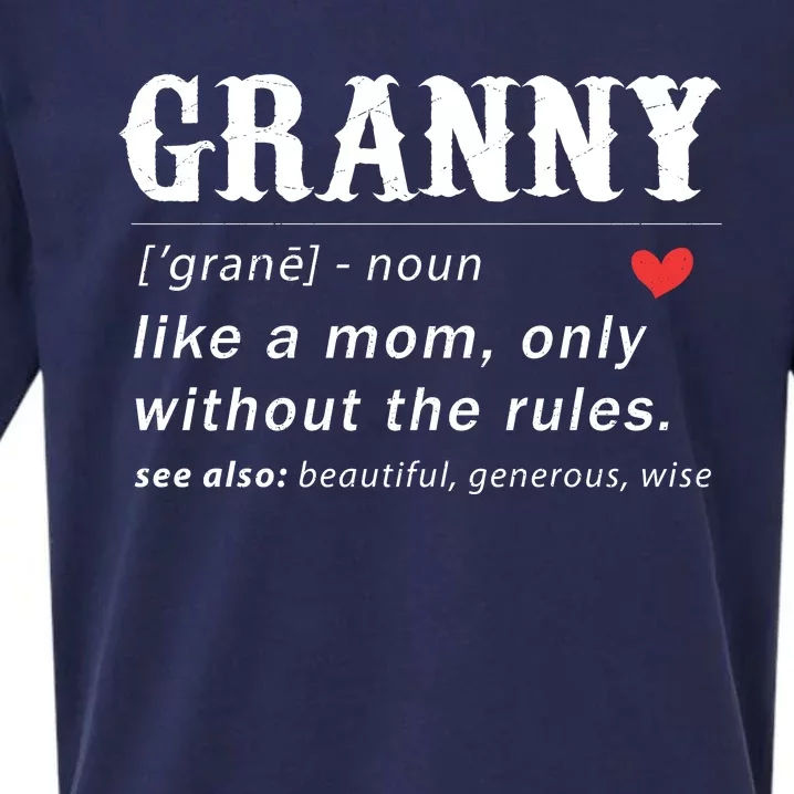 Funny Granny Defination Sueded Cloud Jersey T-Shirt