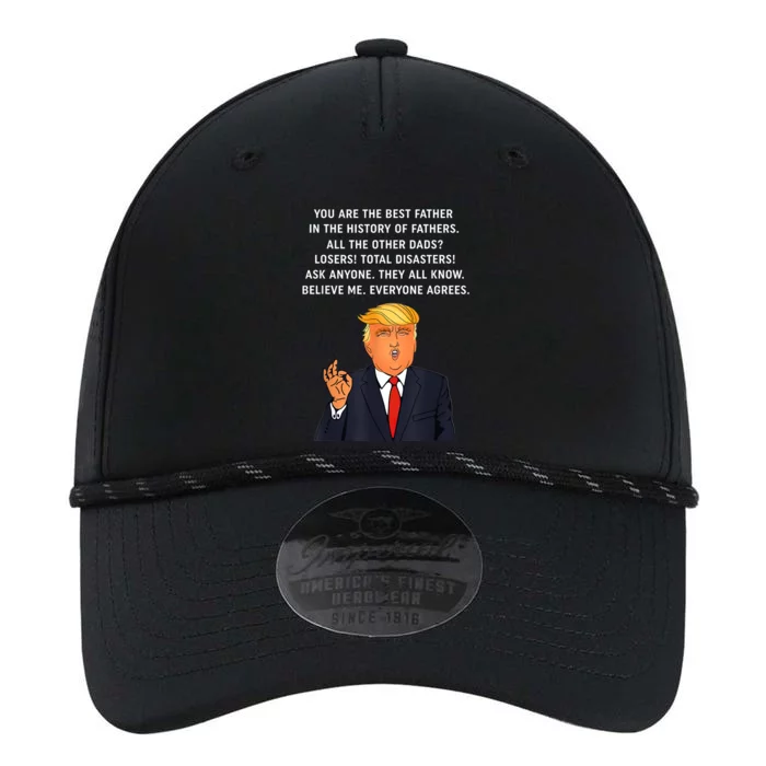 Funny Great Dad Donald Trump Father's Day Gift Tee Performance The Dyno Cap