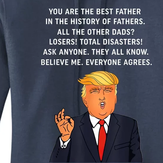 Funny Great Dad Donald Trump Father's Day Gift Tee Women's Pullover Hoodie