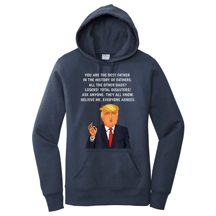 Funny Great Dad Donald Trump Father's Day Gift Tee Women's Pullover Hoodie