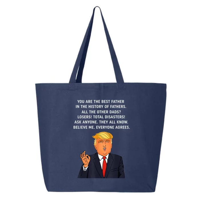 Funny Great Dad Donald Trump Father's Day Gift Tee 25L Jumbo Tote