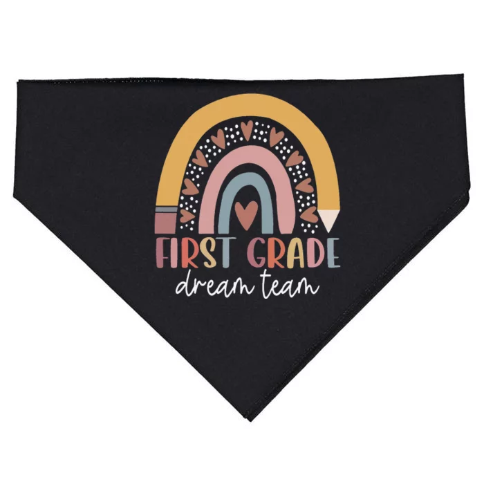 First Grade Dream Team Teacher Back To School Gifts USA-Made Doggie Bandana