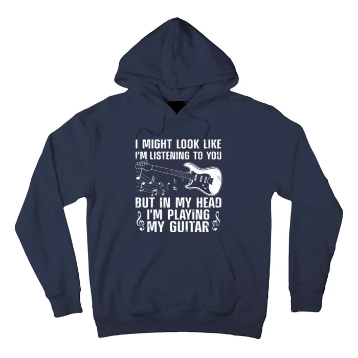 Funny Guitar Design For Men Women Guitarist Guitar Player Hoodie