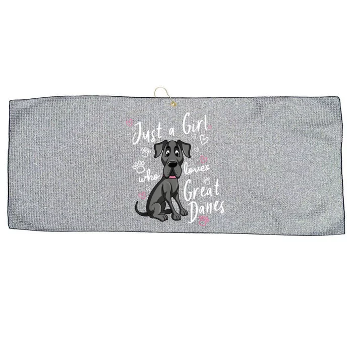 Funny Great Dane Dog Owner Pet Lover Puppy Women Kids Gift Large Microfiber Waffle Golf Towel