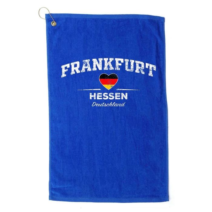 Frankfurt Germany Deutschland Platinum Collection Golf Towel