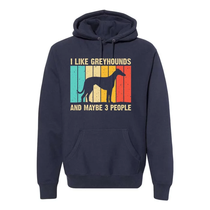 Funny Greyhound Design Women Italian Greyhound Dog Lover Premium Hoodie