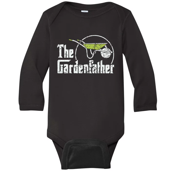 Funny Gardener Dad Garden Father Baby Long Sleeve Bodysuit