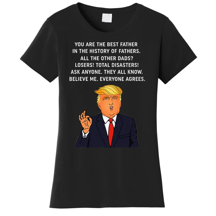 Funny Great Dad Donald Trump FatherS Day Women's T-Shirt