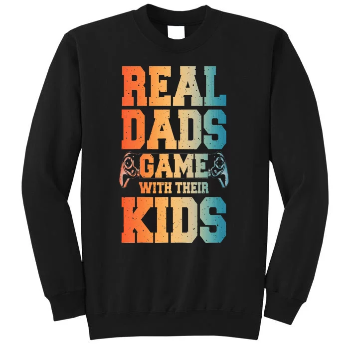 Funny Gamer Dad Art For Gaming Dad Daddy Game Lover Tall Sweatshirt