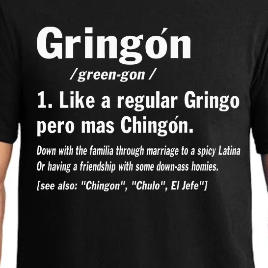 Funny GringóN Definition Pajama Set