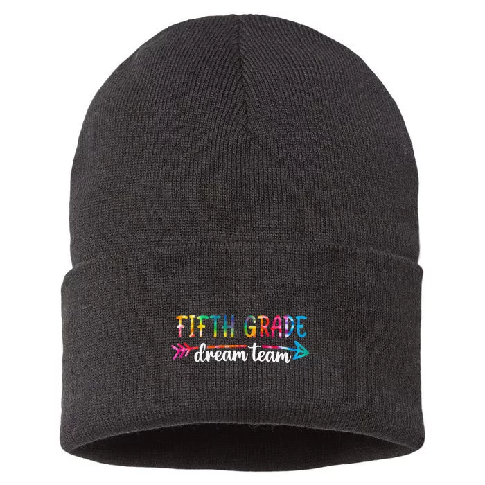 Fifth Grade Dream Team Teacher Back To School Gifts Sustainable Knit Beanie