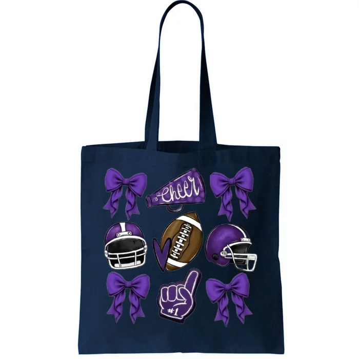 Football Game Day Sports Mom Team Spirit Sports Mom Tote Bag