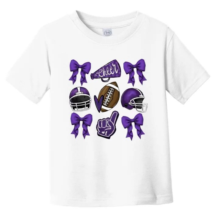 Football Game Day Sports Mom Team Spirit Sports Mom Toddler T-Shirt