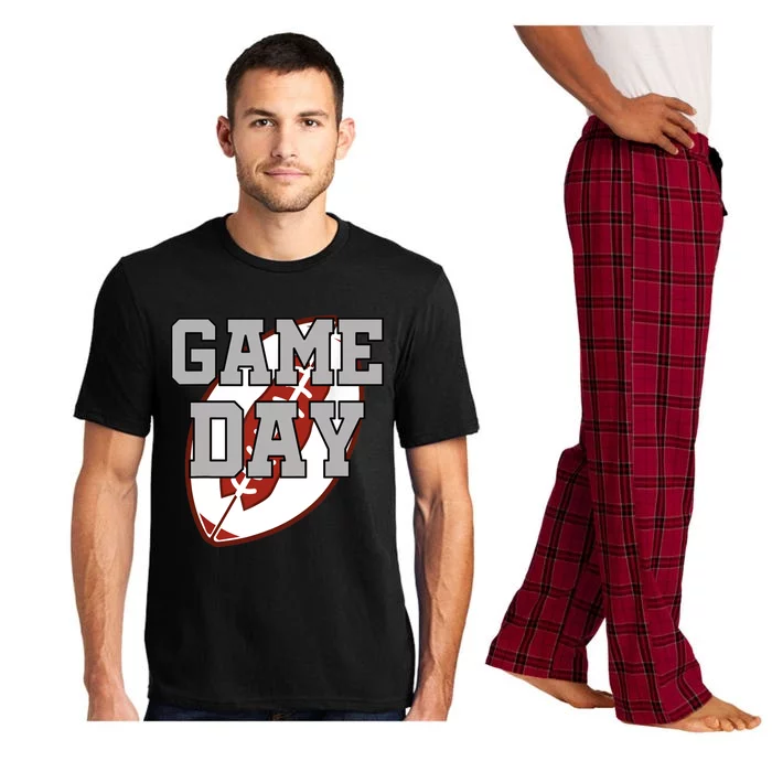 Funny Game Day Football Player American Football Pajama Set