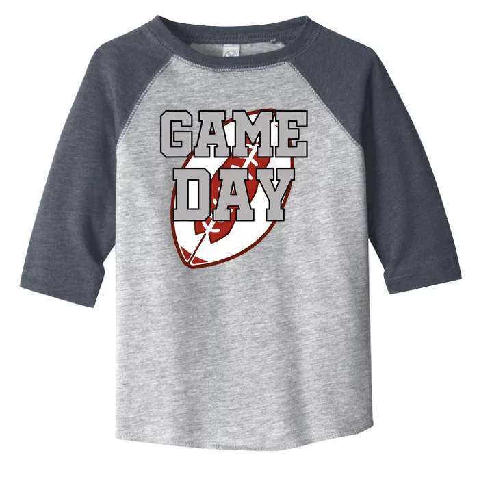 Funny Game Day Football Player American Football Toddler Fine Jersey T-Shirt