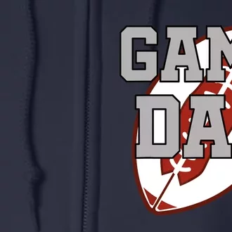 Funny Game Day Football Player American Football Full Zip Hoodie