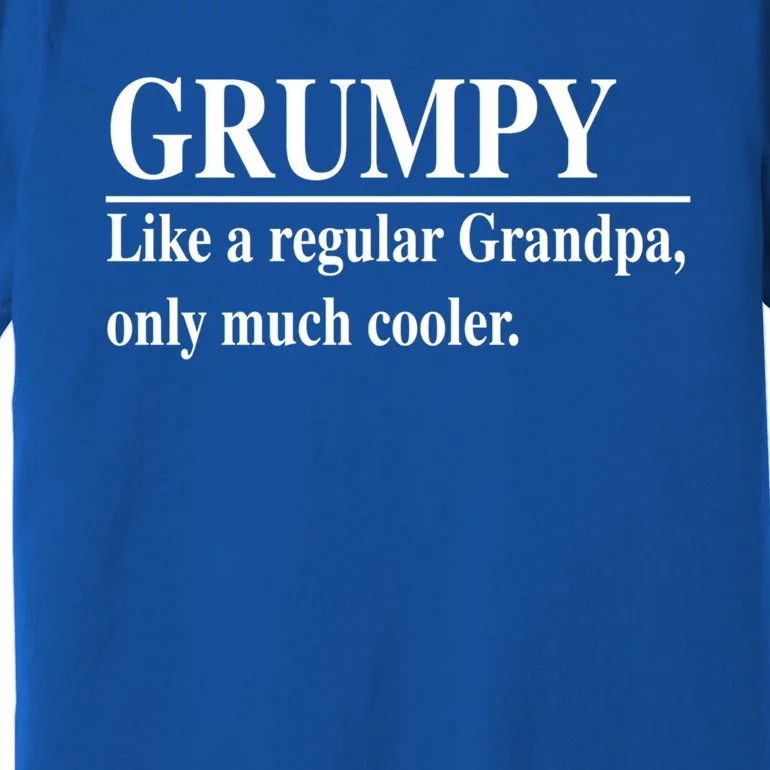 Funny Grumpy Definitions FatherS Day Grumpy Gift Premium T-Shirt