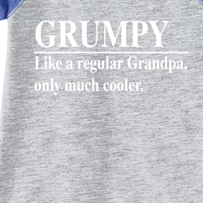 Funny Grumpy Definitions FatherS Day Grumpy Gift Infant Baby Jersey Bodysuit