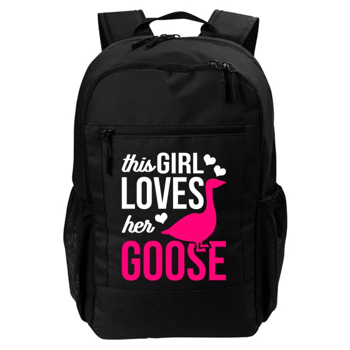 Funny Goose Design This Girl Loves Her Goose Daily Commute Backpack