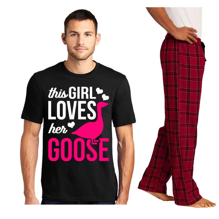 Funny Goose Design This Girl Loves Her Goose Pajama Set