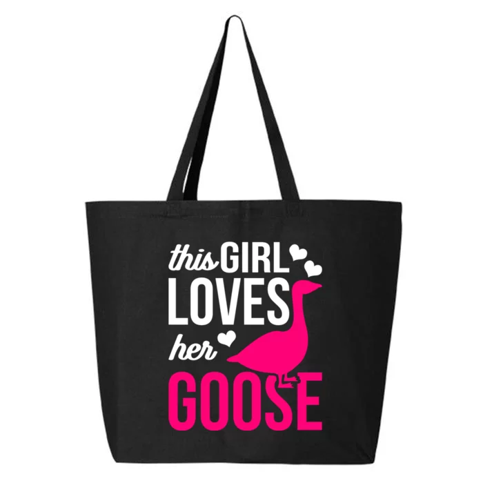 Funny Goose Design This Girl Loves Her Goose 25L Jumbo Tote