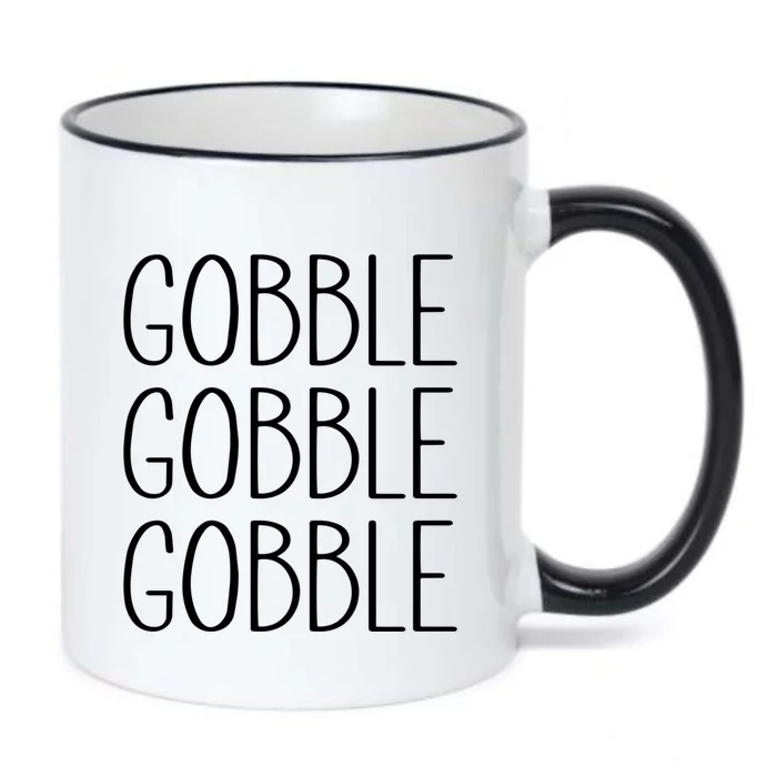 Funny Gobble Design Ll In Feast Mode On Thanksgiving Gift Black Color Changing Mug