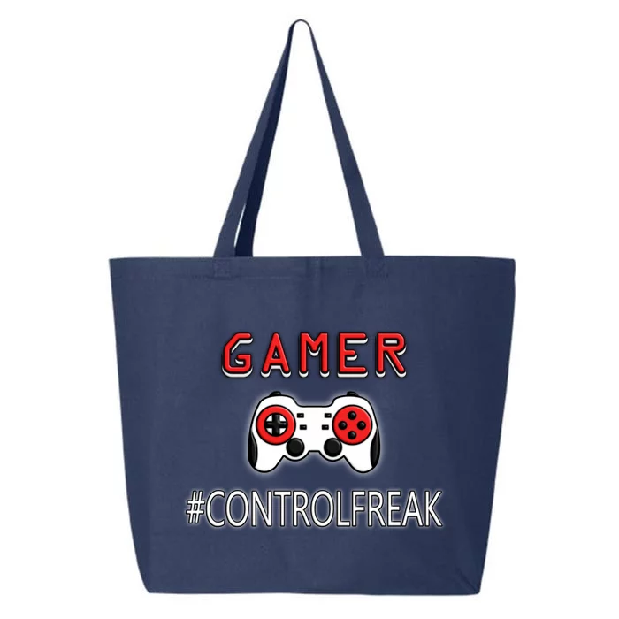 Funny Gamer Design Control Freak For Gaming Fans Video Game Gift 25L Jumbo Tote