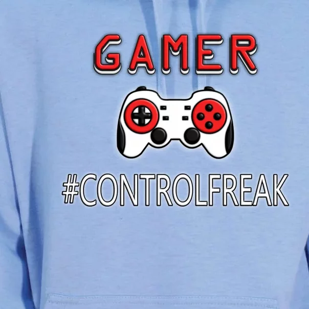 Funny Gamer Design Control Freak For Gaming Fans Video Game Gift Unisex Surf Hoodie