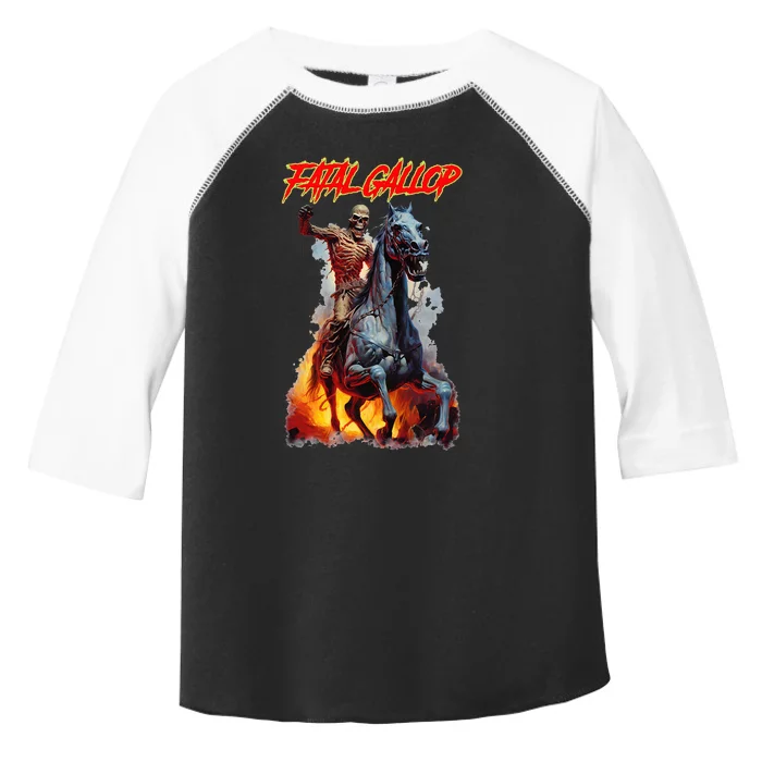 Fatal Gallop Diabolic Fear Black Horror Evil Monster Terror Toddler Fine Jersey T-Shirt